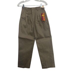 JB World School Uniform Girls Khaki Pants Pleated Size 10 New Durable